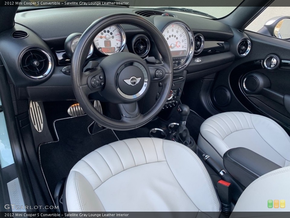 Satellite Gray Lounge Leather Interior Photo for the 2012 Mini Cooper S Convertible #138598413