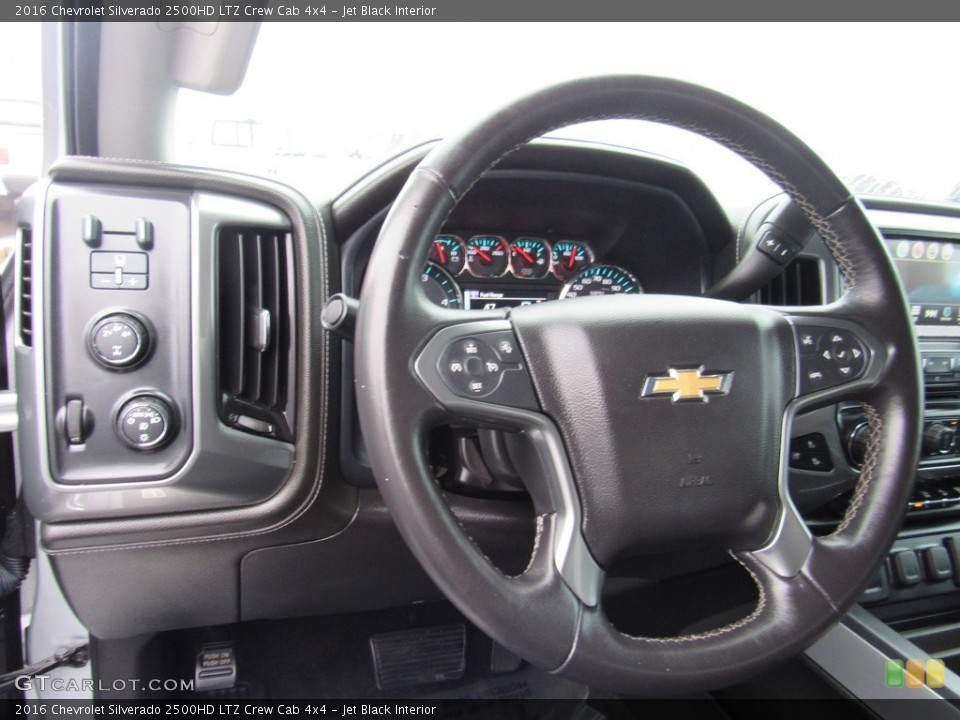 Jet Black Interior Steering Wheel for the 2016 Chevrolet Silverado 2500HD LTZ Crew Cab 4x4 #138598605