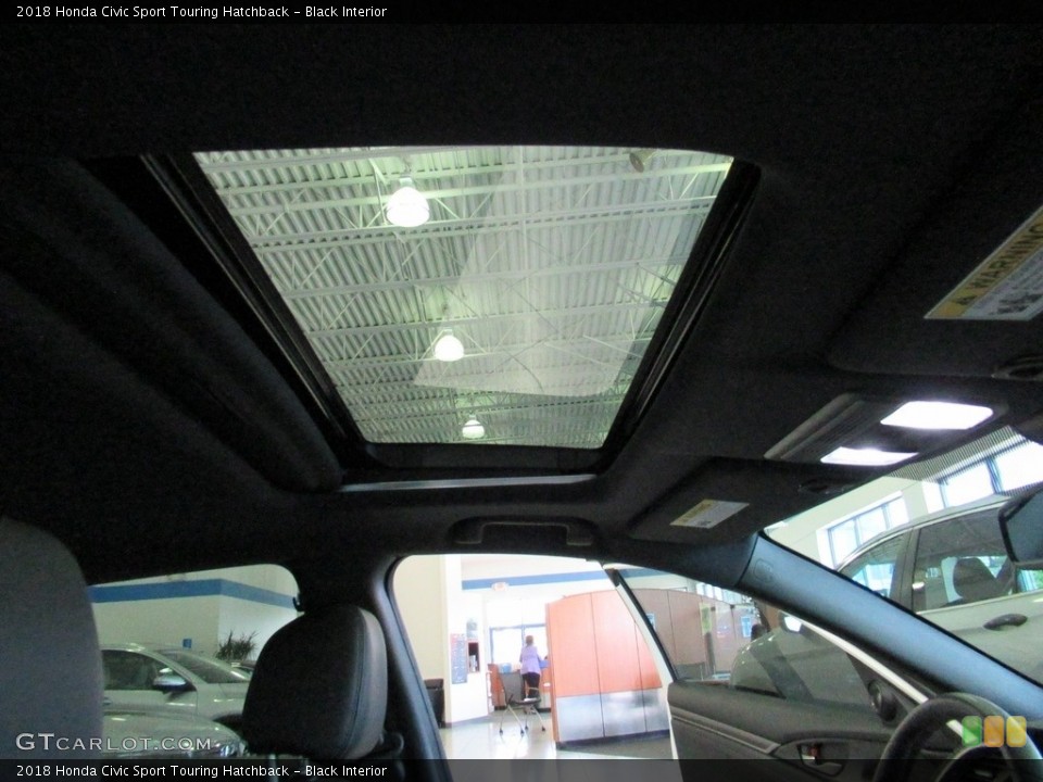 Black Interior Sunroof for the 2018 Honda Civic Sport Touring Hatchback #138598680