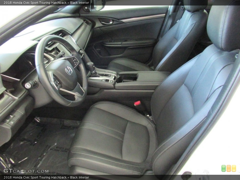 Black Interior Front Seat for the 2018 Honda Civic Sport Touring Hatchback #138598941