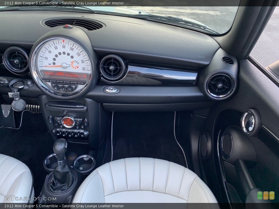 Satellite Gray Lounge Leather Interior Dashboard for the 2012 Mini Cooper S Convertible #138599154