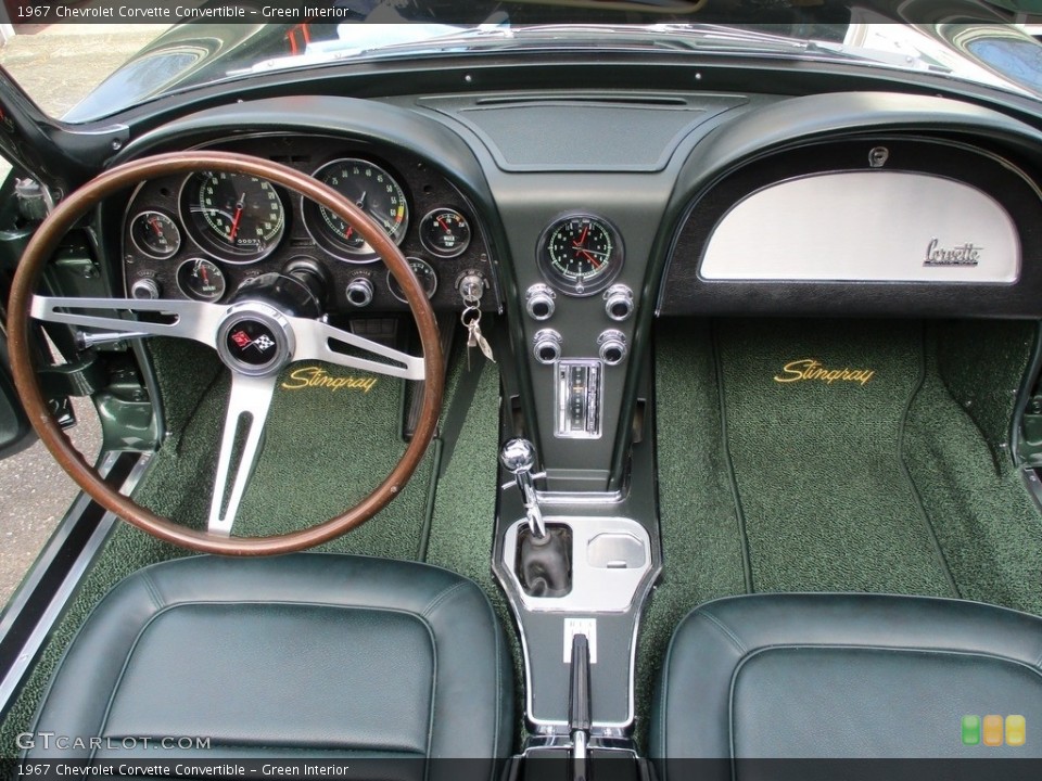 Green Interior Dashboard for the 1967 Chevrolet Corvette Convertible #138599181