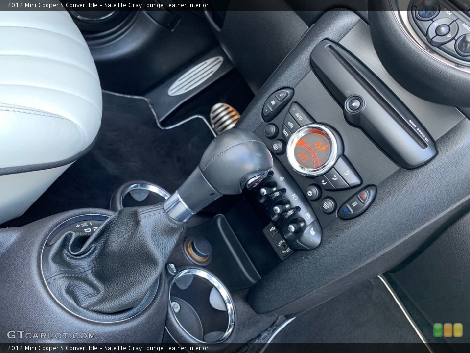 Satellite Gray Lounge Leather Interior Controls for the 2012 Mini Cooper S Convertible #138599433