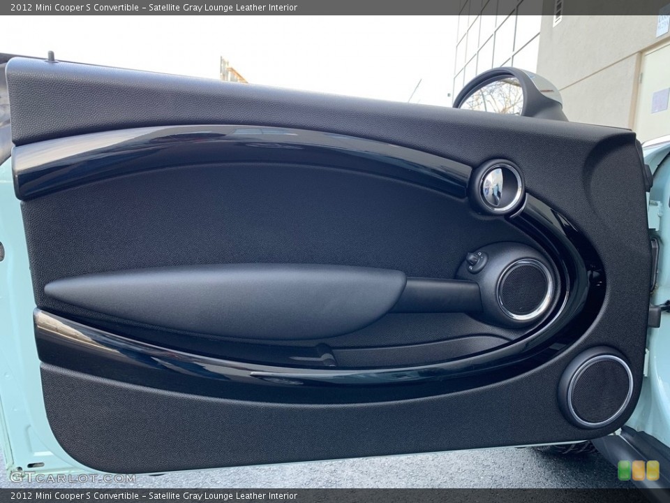 Satellite Gray Lounge Leather Interior Door Panel for the 2012 Mini Cooper S Convertible #138599562
