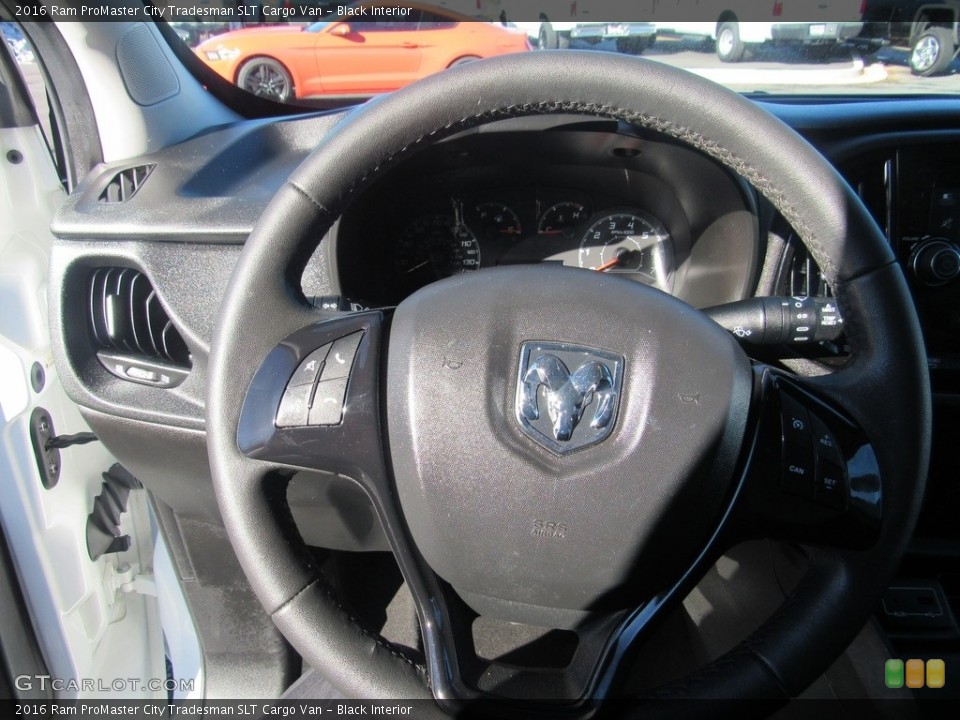 Black Interior Steering Wheel for the 2016 Ram ProMaster City Tradesman SLT Cargo Van #138602376