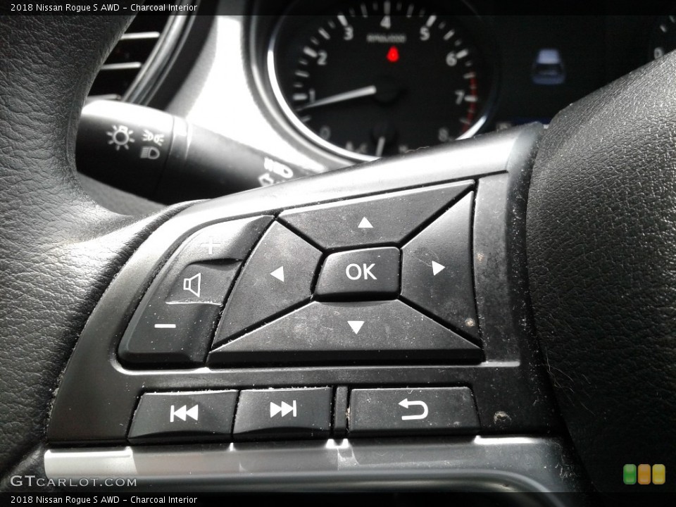 Charcoal Interior Steering Wheel for the 2018 Nissan Rogue S AWD #138605454