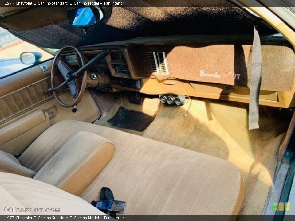 Tan Interior Front Seat for the 1977 Chevrolet El Camino  #138610353