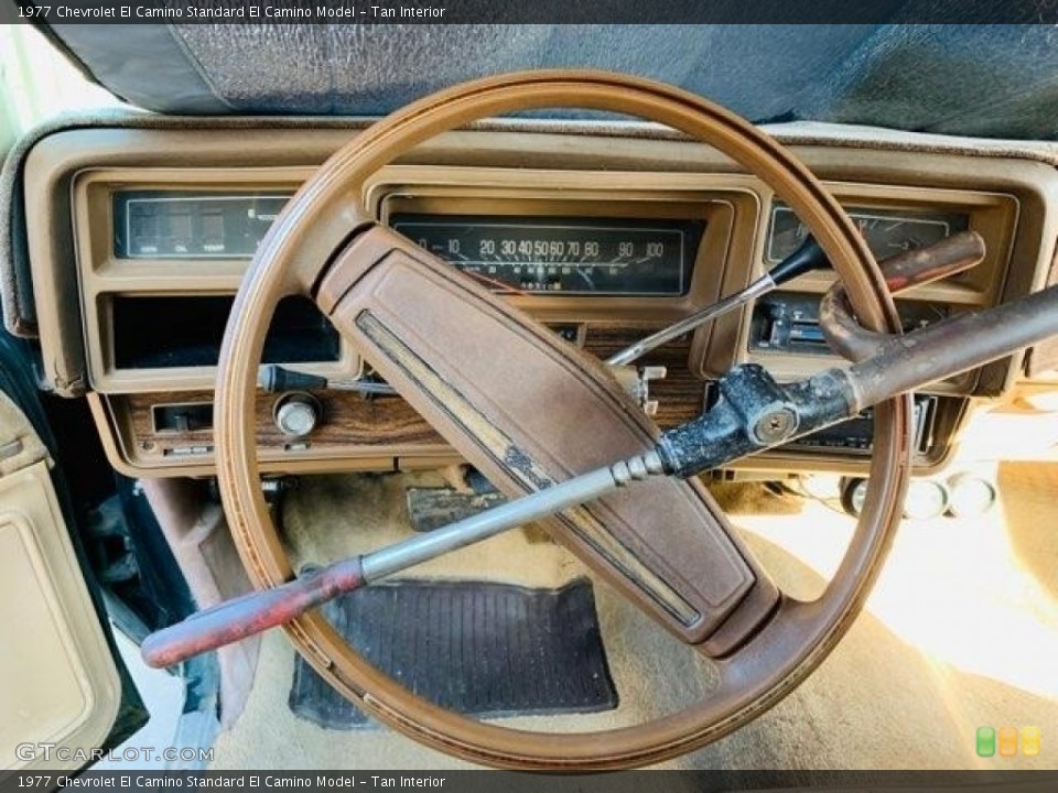 Tan Interior Steering Wheel for the 1977 Chevrolet El Camino  #138610401