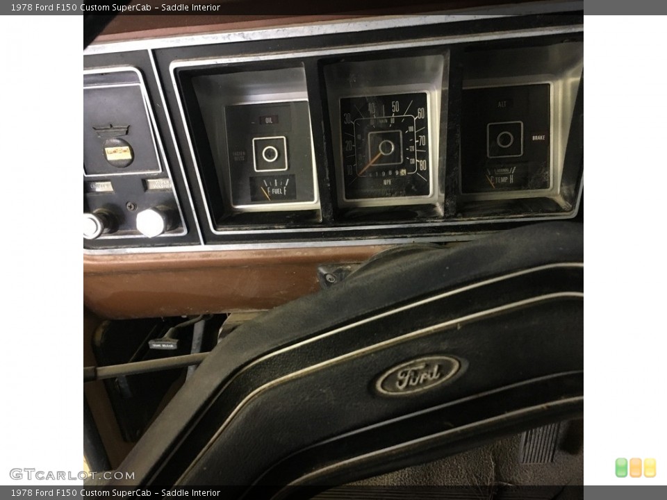 Saddle Interior Gauges for the 1978 Ford F150 Custom SuperCab #138611127