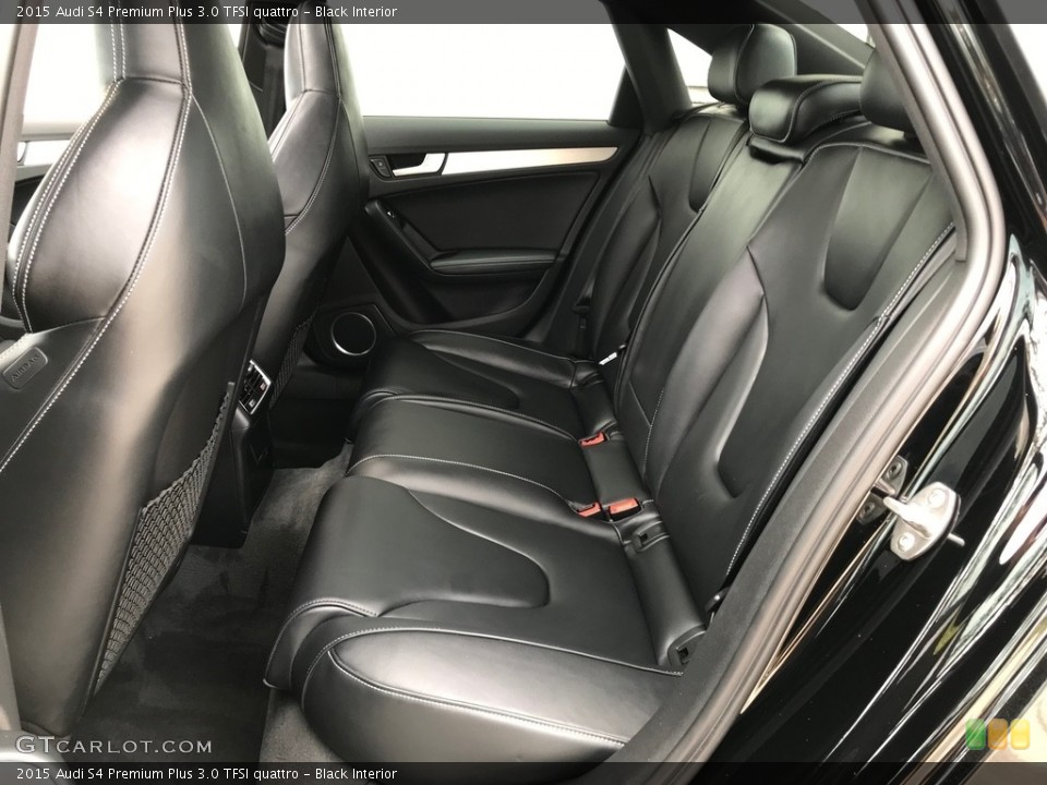 Black Interior Rear Seat for the 2015 Audi S4 Premium Plus 3.0 TFSI quattro #138611154