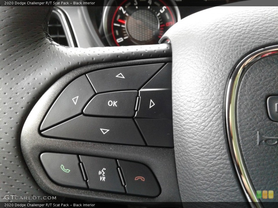 Black Interior Steering Wheel for the 2020 Dodge Challenger R/T Scat Pack #138611277