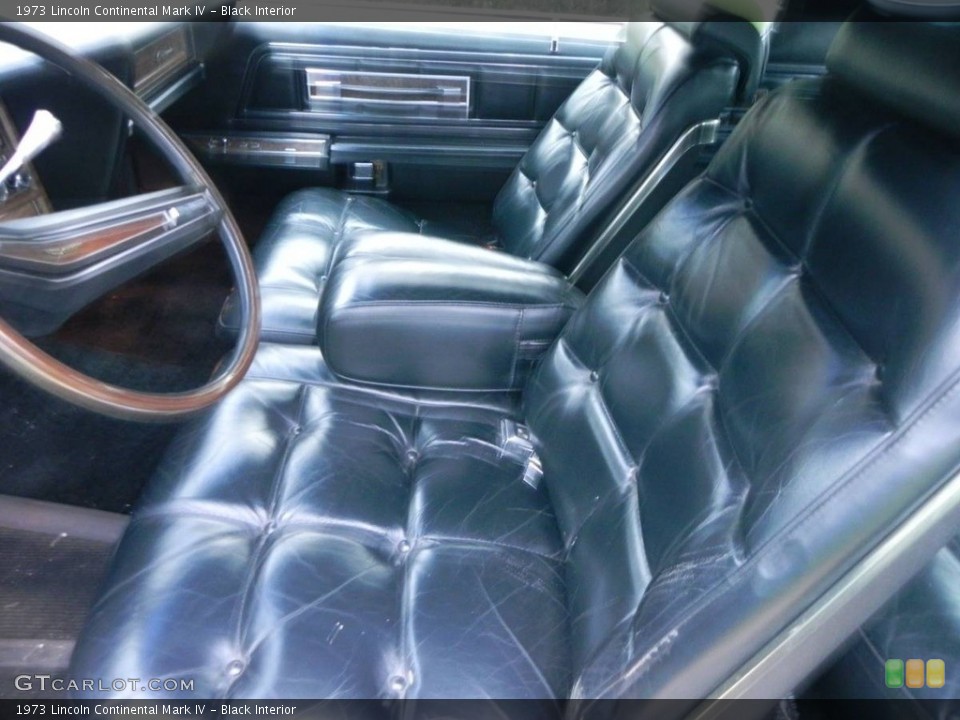 Black 1973 Lincoln Continental Interiors
