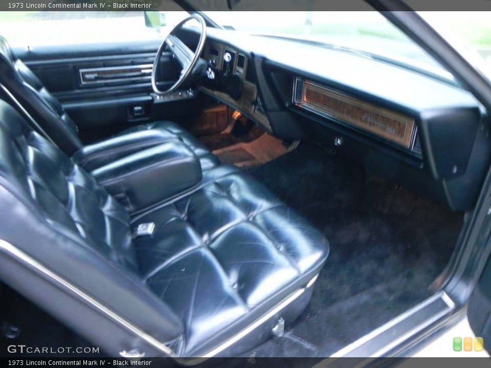 Black Interior Photo for the 1973 Lincoln Continental Mark IV #138611418