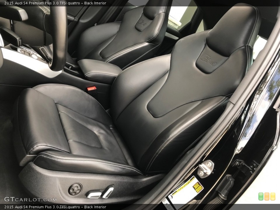 Black Interior Front Seat for the 2015 Audi S4 Premium Plus 3.0 TFSI quattro #138612114