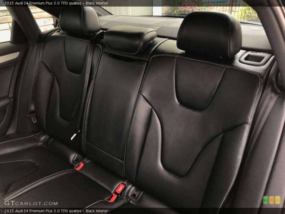Black Interior Rear Seat for the 2015 Audi S4 Premium Plus 3.0 TFSI quattro #138612153
