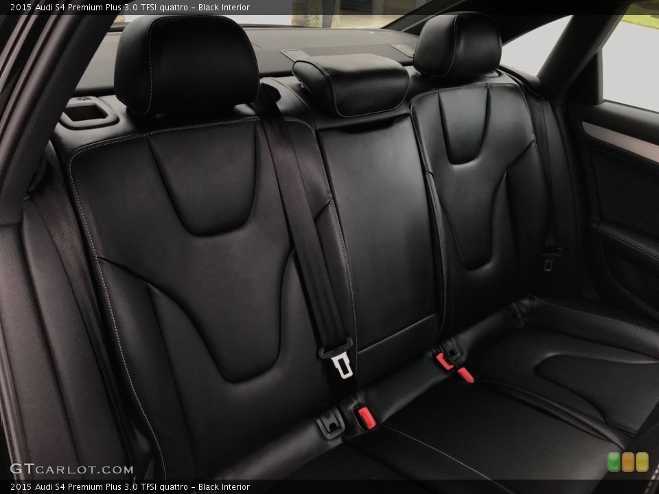 Black Interior Rear Seat for the 2015 Audi S4 Premium Plus 3.0 TFSI quattro #138612177