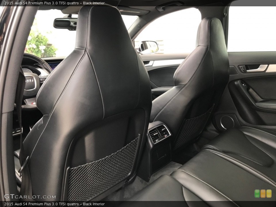 Black Interior Rear Seat for the 2015 Audi S4 Premium Plus 3.0 TFSI quattro #138612201