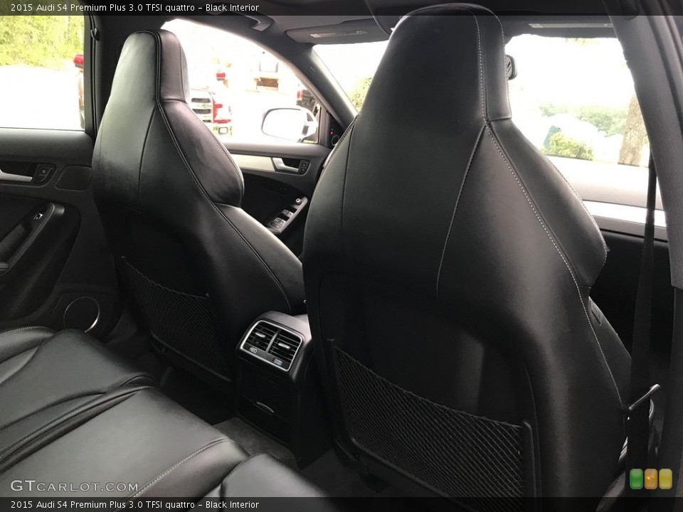 Black Interior Rear Seat for the 2015 Audi S4 Premium Plus 3.0 TFSI quattro #138612228