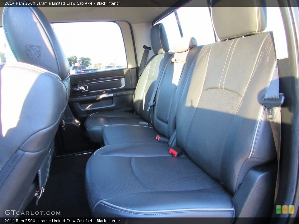 Black Interior Rear Seat for the 2014 Ram 2500 Laramie Limited Crew Cab 4x4 #138612336