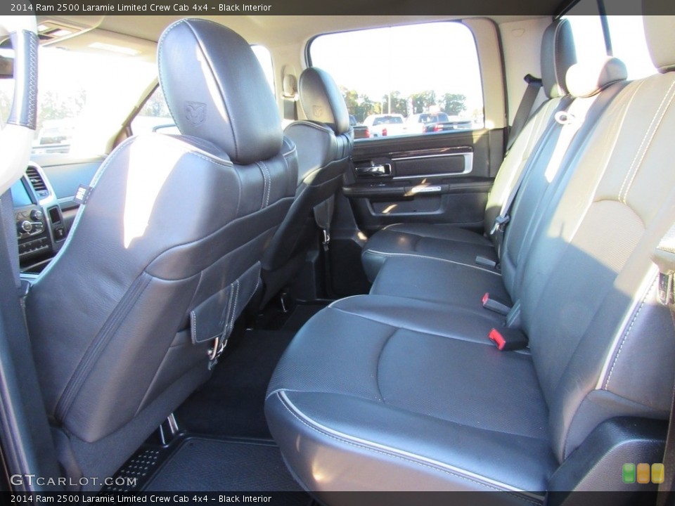 Black Interior Rear Seat for the 2014 Ram 2500 Laramie Limited Crew Cab 4x4 #138612360