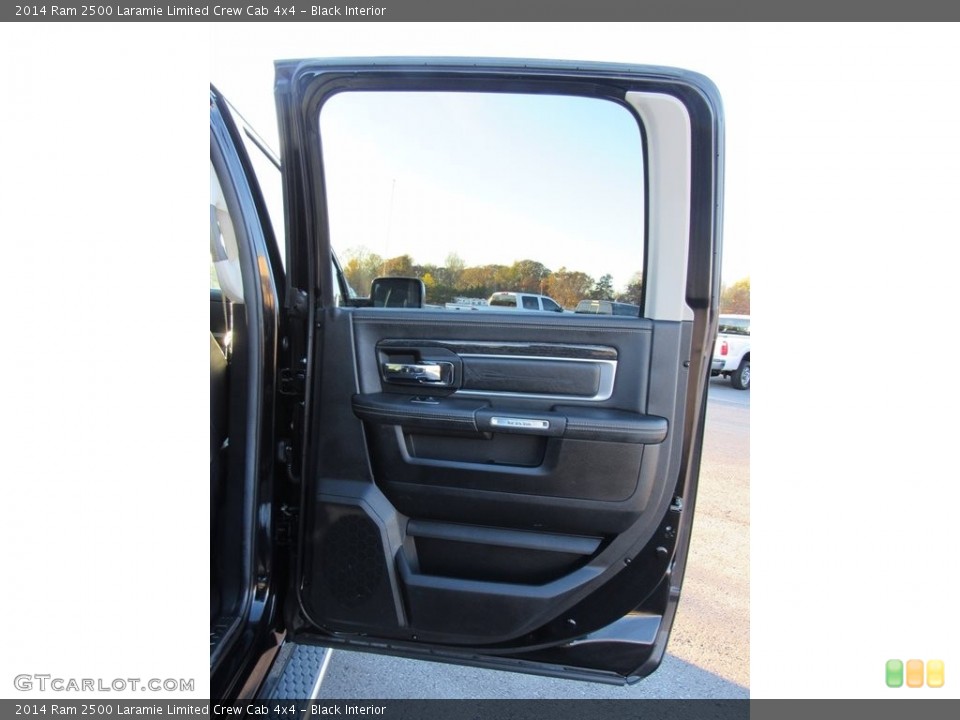 Black Interior Door Panel for the 2014 Ram 2500 Laramie Limited Crew Cab 4x4 #138612384