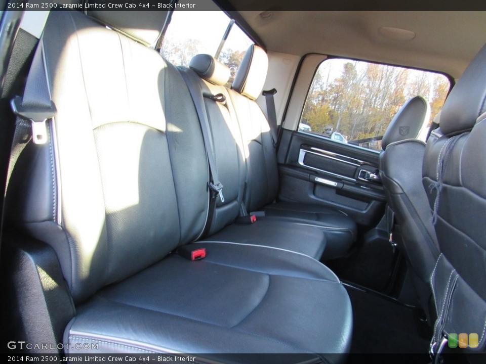 Black Interior Rear Seat for the 2014 Ram 2500 Laramie Limited Crew Cab 4x4 #138612429