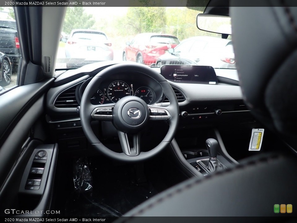 Black Interior Front Seat for the 2020 Mazda MAZDA3 Select Sedan AWD #138612849