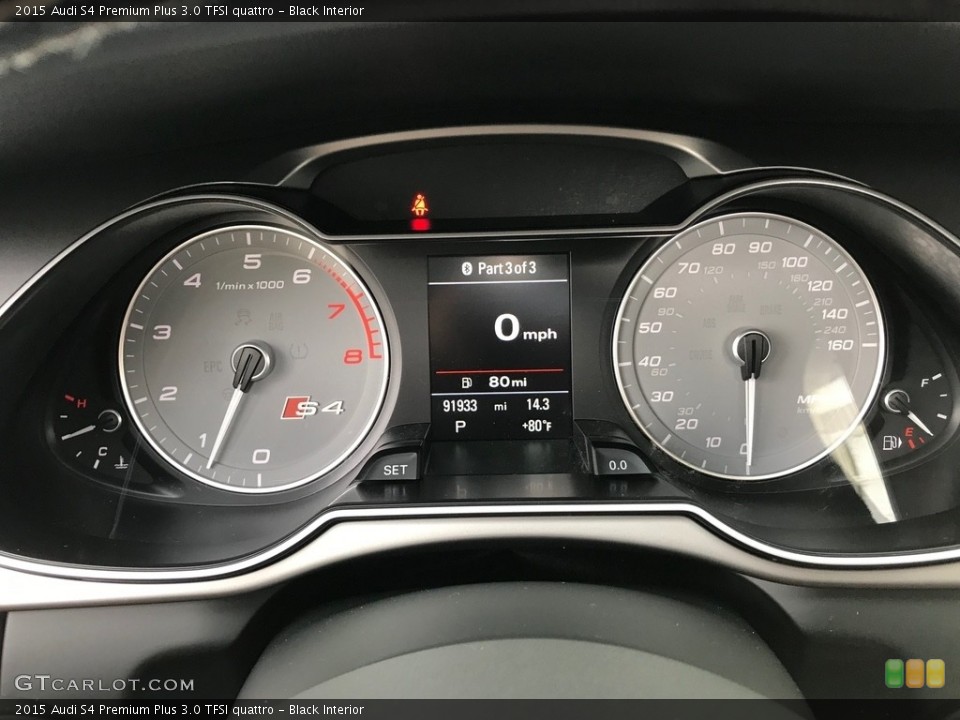 Black Interior Gauges for the 2015 Audi S4 Premium Plus 3.0 TFSI quattro #138612858