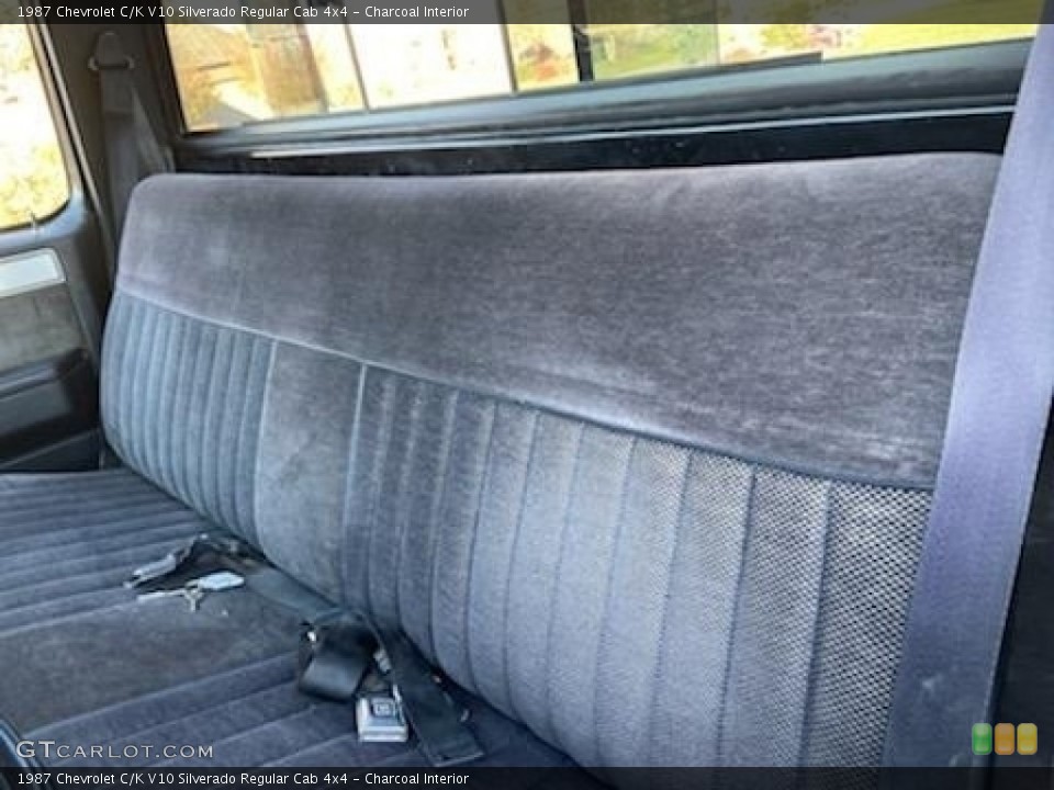 Charcoal Interior Front Seat for the 1987 Chevrolet C/K V10 Silverado Regular Cab 4x4 #138614121