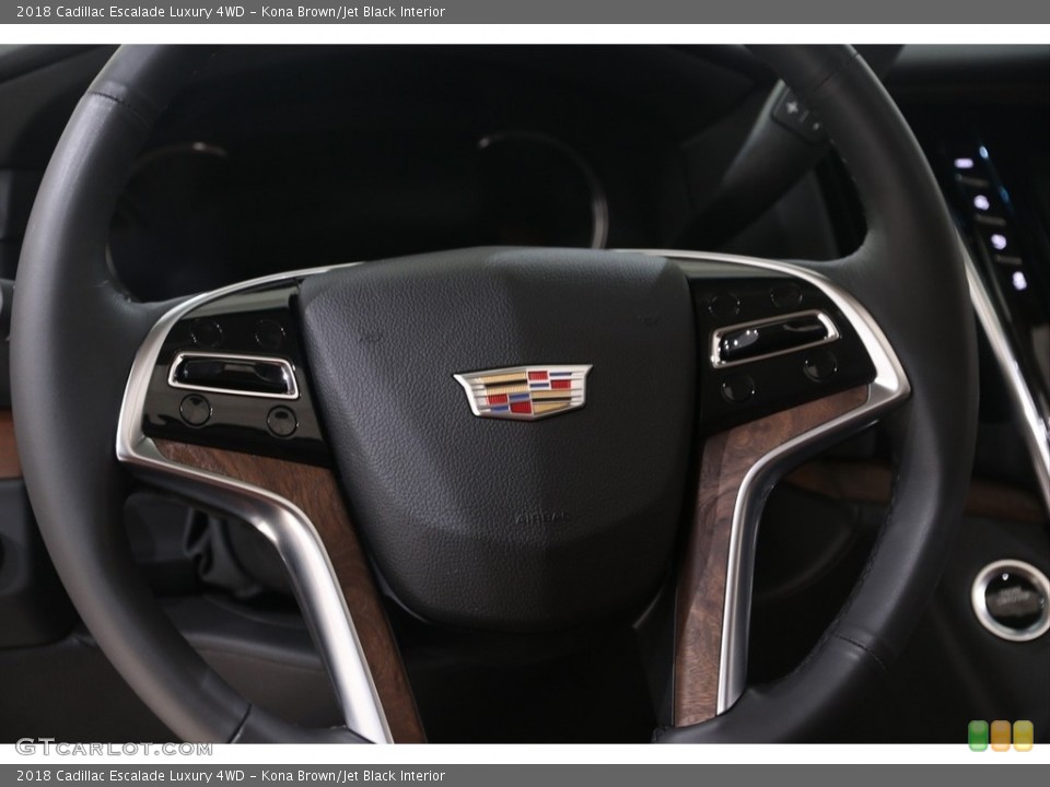 Kona Brown/Jet Black Interior Steering Wheel for the 2018 Cadillac Escalade Luxury 4WD #138616164