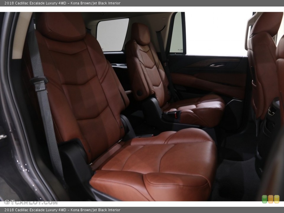 Kona Brown/Jet Black Interior Rear Seat for the 2018 Cadillac Escalade Luxury 4WD #138616506