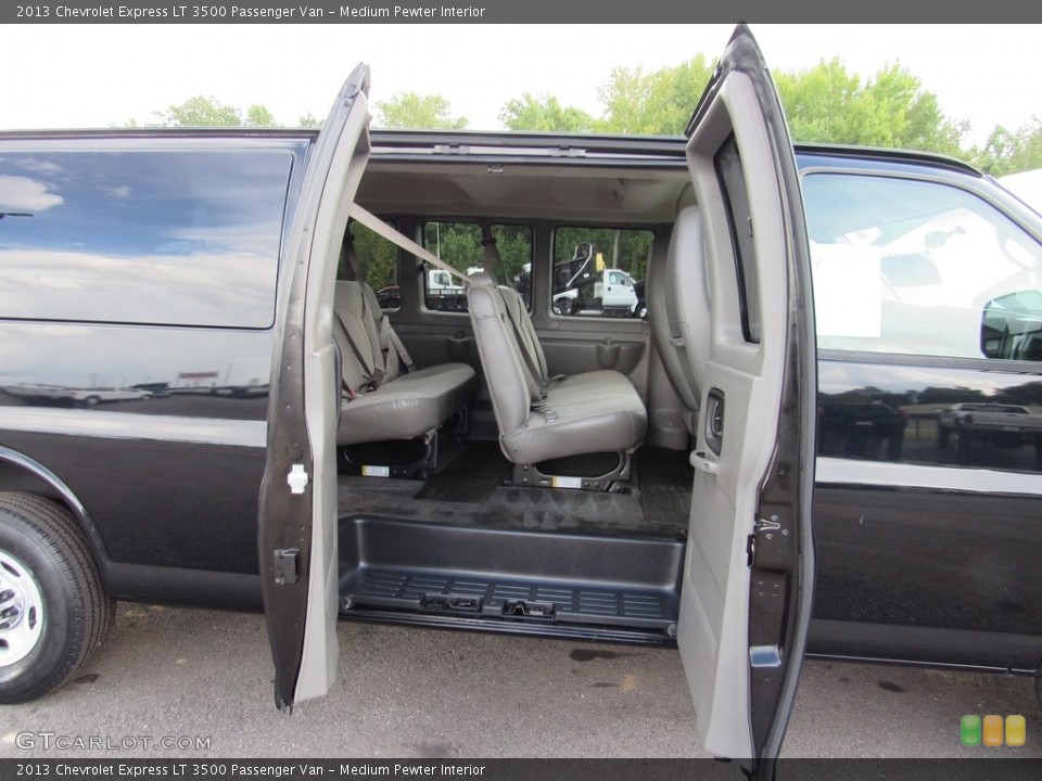 Medium Pewter Interior Rear Seat for the 2013 Chevrolet Express LT 3500 Passenger Van #138616617