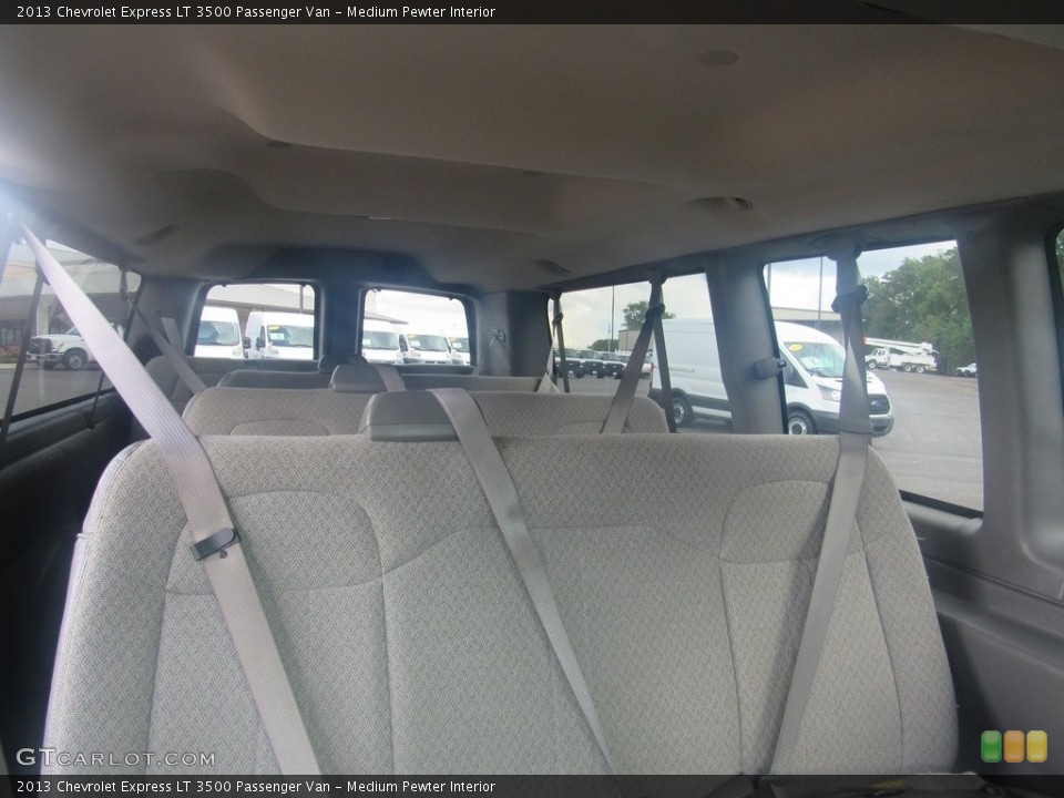Medium Pewter Interior Rear Seat for the 2013 Chevrolet Express LT 3500 Passenger Van #138616641