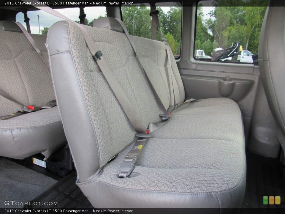 Medium Pewter Interior Rear Seat for the 2013 Chevrolet Express LT 3500 Passenger Van #138616695