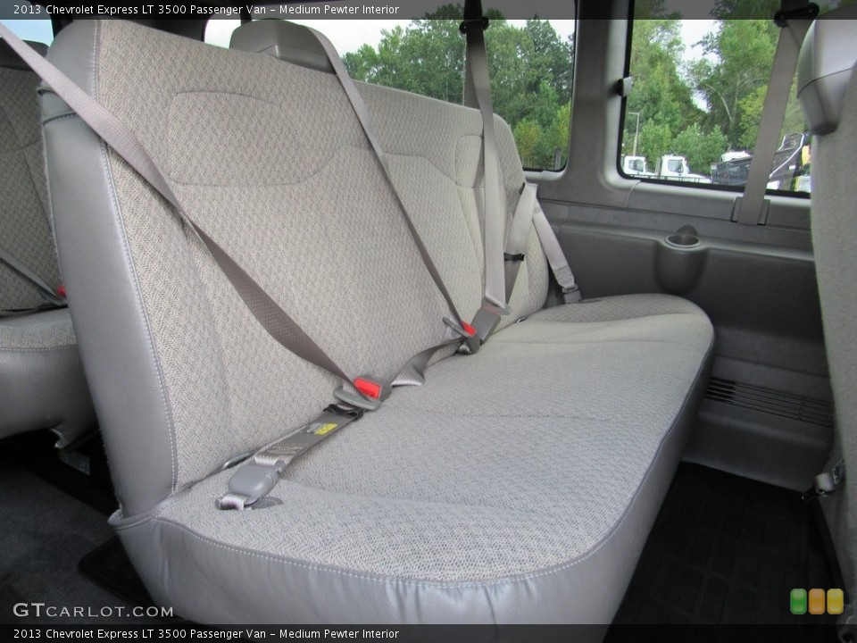 Medium Pewter Interior Rear Seat for the 2013 Chevrolet Express LT 3500 Passenger Van #138616728
