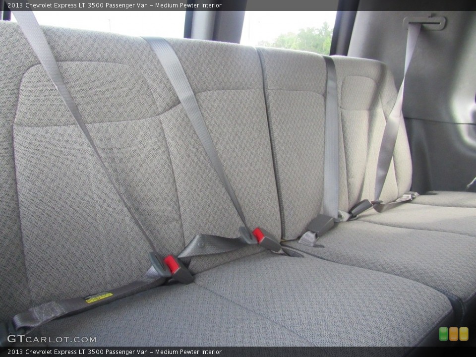 Medium Pewter Interior Rear Seat for the 2013 Chevrolet Express LT 3500 Passenger Van #138616776