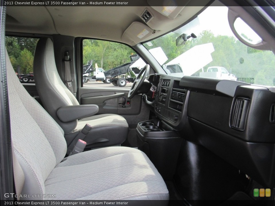 Medium Pewter Interior Front Seat for the 2013 Chevrolet Express LT 3500 Passenger Van #138616887