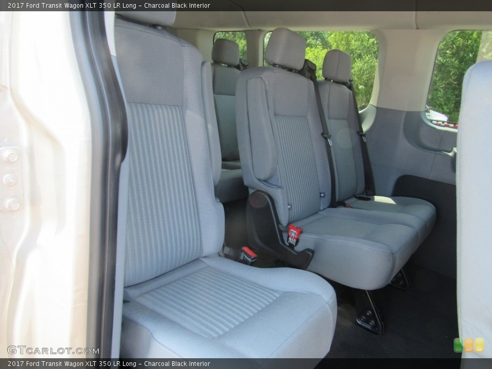 Charcoal Black Interior Rear Seat for the 2017 Ford Transit Wagon XLT 350 LR Long #138618675