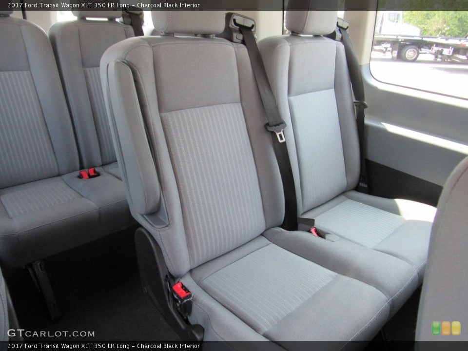 Charcoal Black Interior Rear Seat for the 2017 Ford Transit Wagon XLT 350 LR Long #138618699