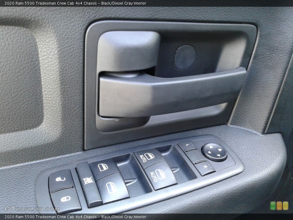 Black/Diesel Gray Interior Controls for the 2020 Ram 5500 Tradesman Crew Cab 4x4 Chassis #138618894