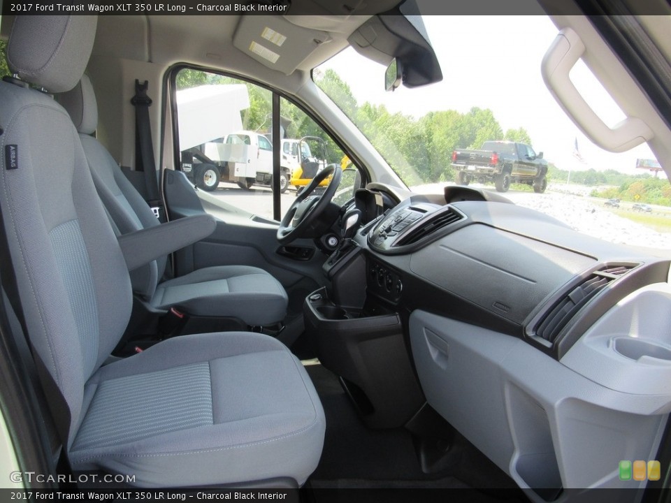 Charcoal Black Interior Front Seat for the 2017 Ford Transit Wagon XLT 350 LR Long #138618984