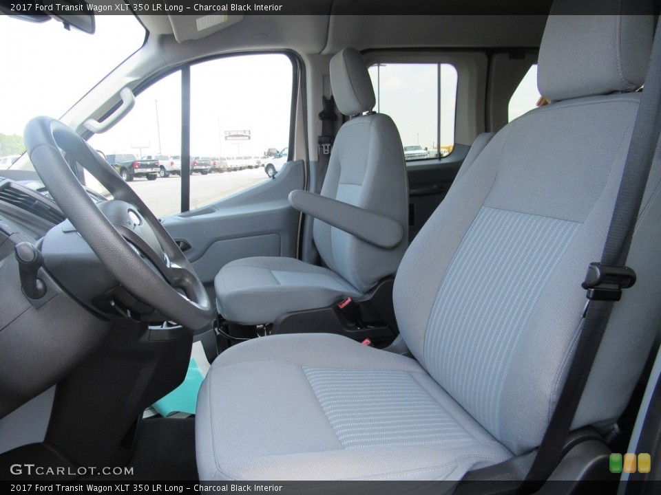 Charcoal Black Interior Front Seat for the 2017 Ford Transit Wagon XLT 350 LR Long #138619083