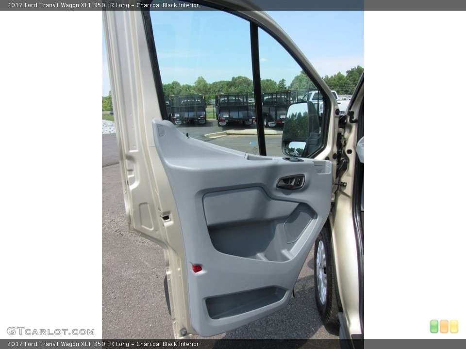 Charcoal Black Interior Door Panel for the 2017 Ford Transit Wagon XLT 350 LR Long #138619230