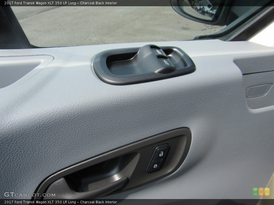 Charcoal Black Interior Door Panel for the 2017 Ford Transit Wagon XLT 350 LR Long #138619256