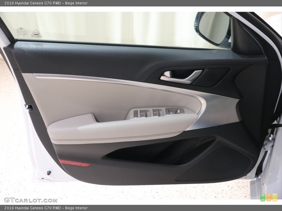 Beige Interior Door Panel for the 2019 Hyundai Genesis G70 RWD #138619626