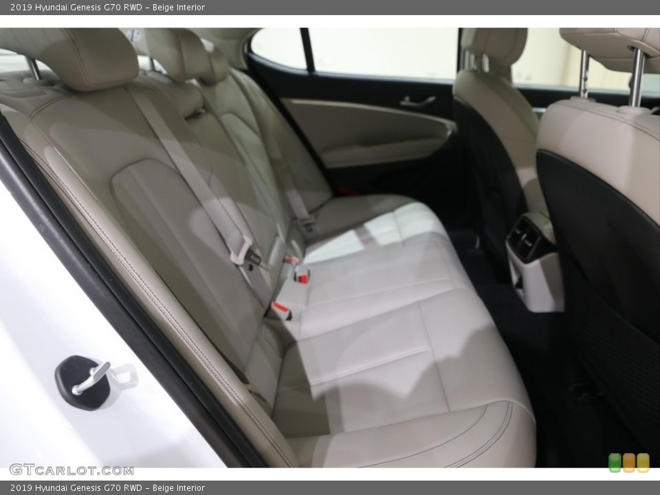 Beige Interior Rear Seat for the 2019 Hyundai Genesis G70 RWD #138619836