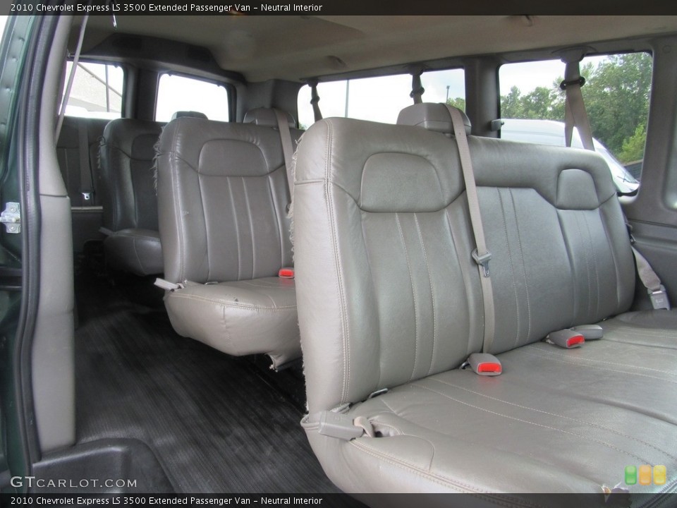 Neutral Interior Rear Seat for the 2010 Chevrolet Express LS 3500 Extended Passenger Van #138619917