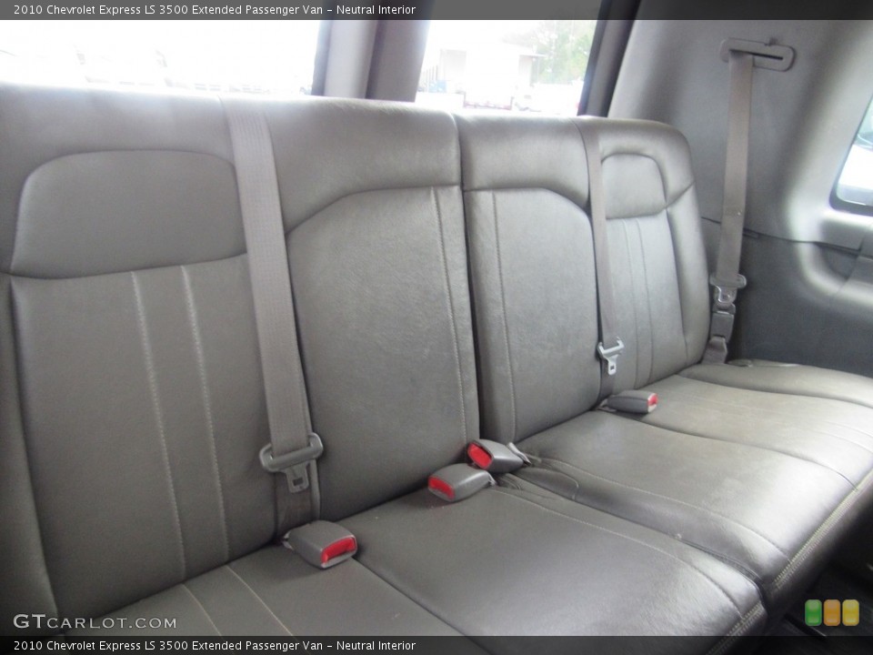 Neutral Interior Rear Seat for the 2010 Chevrolet Express LS 3500 Extended Passenger Van #138620025