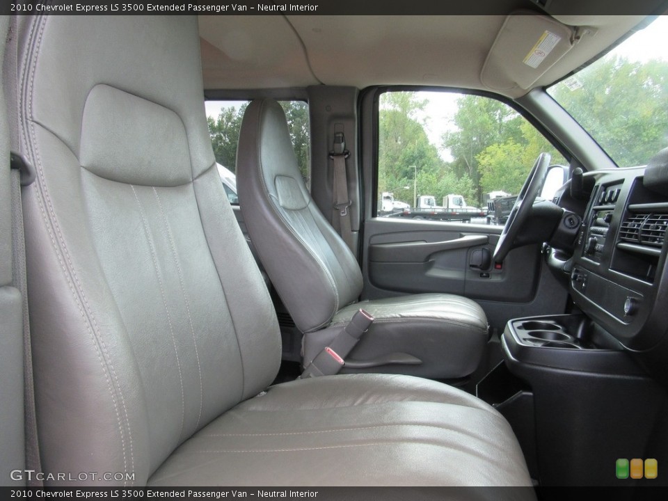 Neutral Interior Front Seat for the 2010 Chevrolet Express LS 3500 Extended Passenger Van #138620121