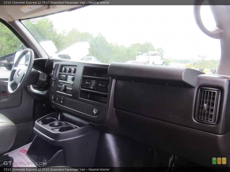 Neutral Interior Dashboard for the 2010 Chevrolet Express LS 3500 Extended Passenger Van #138620163